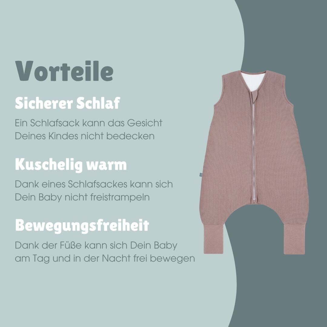 Schlafsack mit Umschlag-Fuß 2.5 TOG | Essential Berry